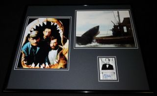 Richard Dreyfuss Signed Framed 16x20 Photo Display Leaf Jaws