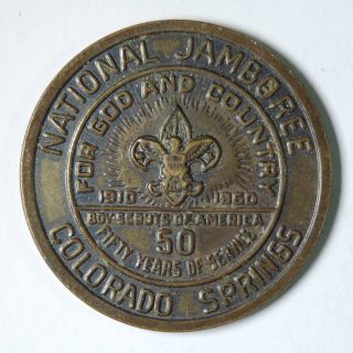 1960 Bsa Boy Scouts National Jamboree Colorado Springs Token / Medal