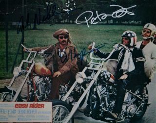 Peter Fonda Nicholson Hopper Easy Rider 8x10 Autographed Photo Signed Picturecoa