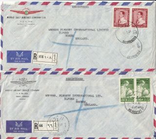 Jj541 Lebanon 11 Different Stamped Covers Mainly Air Uk; 1959 - 2000