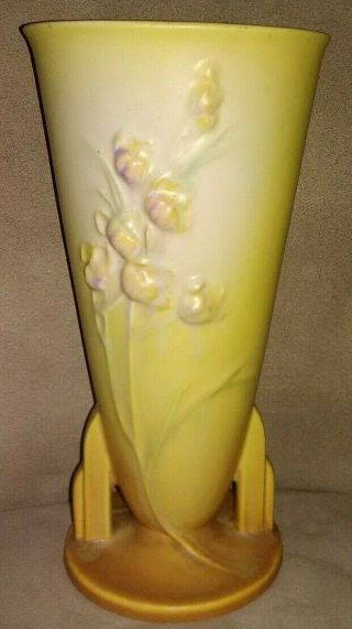 Vintage Roseville Pottery Ixia Vase 859 - 9