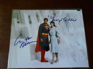 Christopher Reeves & Margot Kidder Superman Hand Signed Autograph.