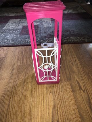 Barbie Dream House Elevator 2015 Replacement Part Doll Holder Pink White Mattel