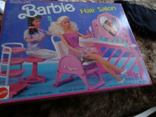 1990 Arco Barbie Hair Salon Set No.  7274 Vintage Mattel Playset
