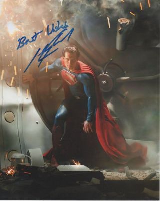 Henry Cavill Man Of Steel Superman Autographed Signed 8x10 Photo 2020 - 2
