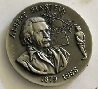 Atomic Physicist Albert Einstein Theory Of Relativity Nuclear Power Coin Medal