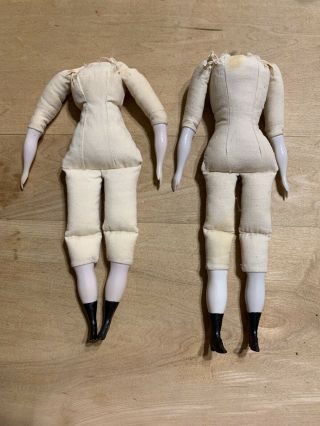 Two Cloth And Porcelain Doll Bodies - Great For Replacement Bodies Or Arts/crafts