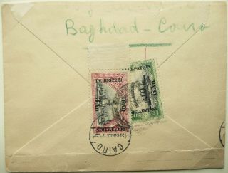 Iraq 1923 Airmail Cover From Baghdad To Cairo,  Egypt - See