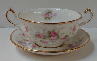 Paragon Victoriana Rose Cream Soup Bowl & Saucer More Items Available