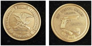 Nra National Rifle Association Of America M9 Beretta Pistol Series Medal