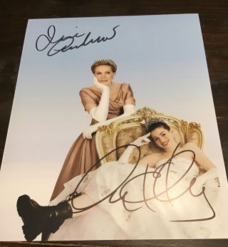 Autograph Dual Julie Andrew & Anne Hathaway Princess Diaries 8x10