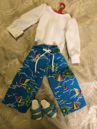 Bfc Ink Best Friends Club 18 " Doll Clothes - Beach Pants,  Top And Sandals