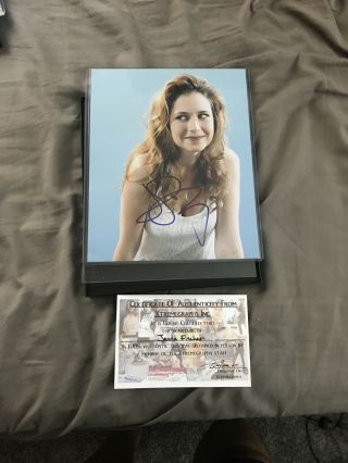 Jenna Fischer Signed Smiling 8x10 Photo Autograph The Office W/ Frame