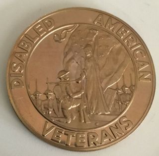 Disabled American Veterans 50 Years Of Service Coin Medal