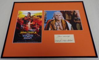Ricardo Montalban Signed Framed 16x20 Star Trek Khan Photo Poster Set