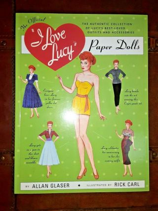 The Official I Love Lucy Paper Doll Book Alan Glaser Unused/ Uncut
