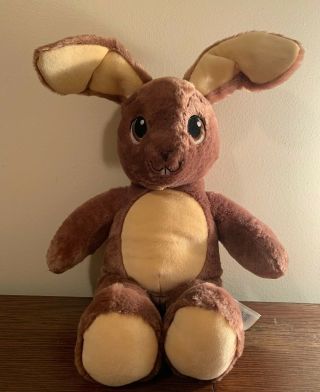 Build A Bear Babw Brown Tan Bunny Rabbit Posable Ears Buck Teeth Big Eyes Easter