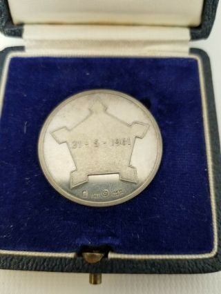 1961 Formation of South African Republic Sterling Silver Medal with Case 3