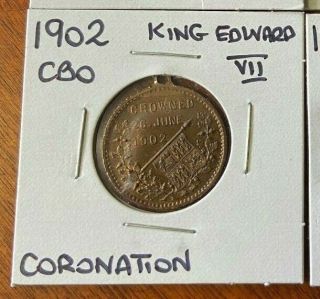 1902 Cbo King Edward Vii/queen Alexandra Coronation Medal