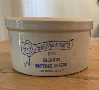 “try Shawnee’s Creamed Cottage Cheese” Crock 8”