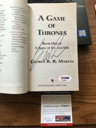 Game Of Thrones Autograph George Rr Martin Signed Book R R Auto Got Psa Dna