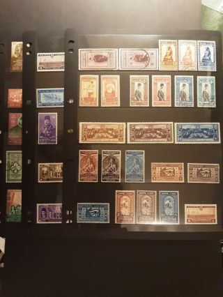 Egypt Stamps Very Good Selection From 1926 - 55 Manley Sum Three Pages