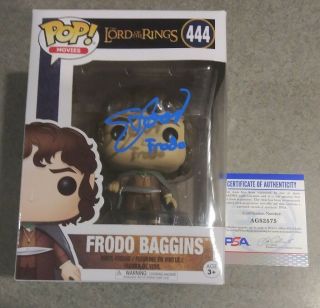 Elijah Wood Lord Of The Rings Lotr Signed Autographed Frodo Funko Pop 444 Psa