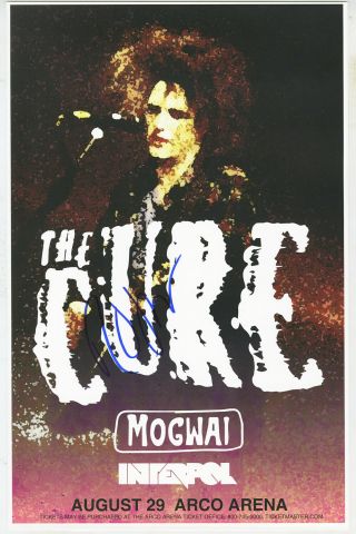 The Cure - Robert Smith Autographed Concert Poster 2004
