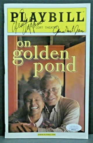 James Earl Jones Hand Signed Autographed Playbill On Golden Pond With Jsa