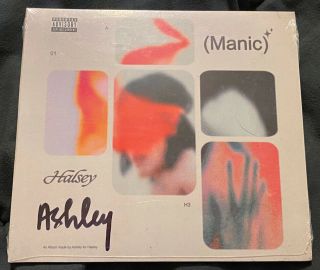 Halsey Signed Auto Manic Cd Exclusive Cover Signed As Ashley
