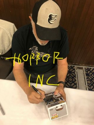 HALLOWEEN MICHAEL MYERS NICK CASTLE SIGNED AUTOGRAPHED FUNKO POP SIGNING PROOF 2
