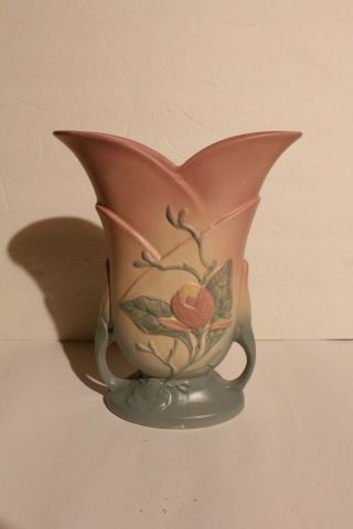 Vintage Hull Art Pottery Vase Magnolia Matte 10 1/2 " 1946 - 1947