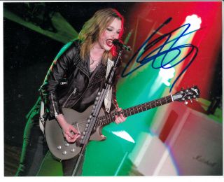 Lzzy Hale From Halestorm Signed Autograph 8 " X10 " Photo