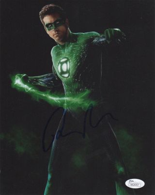 Ryan Reynolds Green Lantern Autographed Signed 8x10 Photo Jsa A6