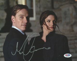 Gina Carano Signed 8x10 Photo Psa/dna Haywire Picture W/ Michael Fassbender