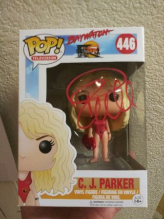 Pamela Anderson Signed Baywatch Cj Parker Funko Pop Beckett Authentication Auto