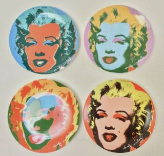 Vintage 1998 Block Andy Warhol Marilyn Monroe Plates