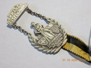 1950 Shooting Medal Kranz - Auszeichnung / Zurch.  Oberland Klkalschiessen Wetzikon
