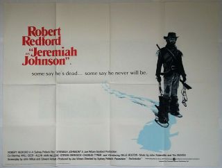 Jeremiah Johnson 1973 British Quad Cinema Poster Robert Redford