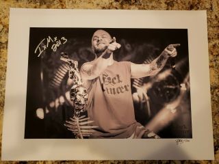 Ivan Moody Signed Five Finger Death Punch Rob Fenn Canvas Print Poster F Cancer