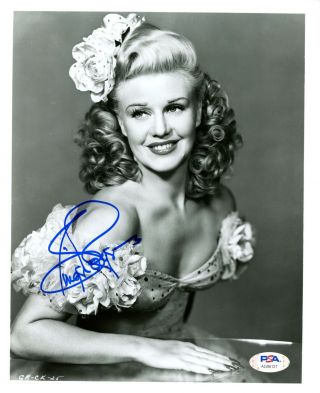 Ginger Rogers Actress Signed/autographed 8x10 B/w Photo Psa/dna 153674