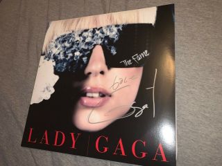 Lady Gaga The Fame Signed Autographed 12 " Vinyl