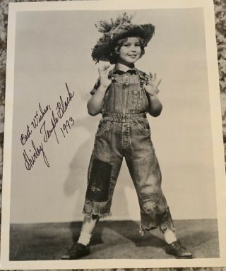 Shirley Temple Rebecca 8x10 Autograph Photo Signed Jsa