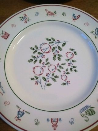 Twelve Days of Christmas Johnson Brothers England Mug Dinner Plate Set of 12 3