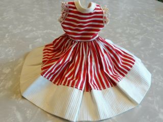 Vintage Vogue Jill/jan Striped Red White Dress Tagged