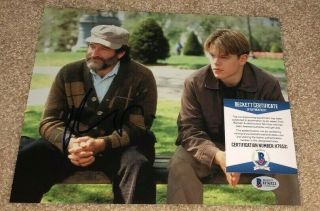 Matt Damon Signed 8x10 Photo Good Will Hunting Robin Williams Bourne Movie Bas A