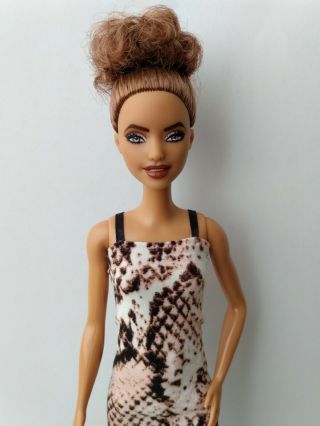 Ooak Barbie Doll,  Full Repaint Only,  Light Brown Hair,  Tall Fashionista Body