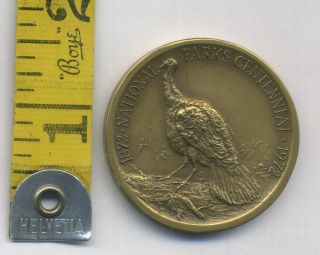 1972 Great Smoky Mountain National Park Bronze Medal Centennial Medallic Art