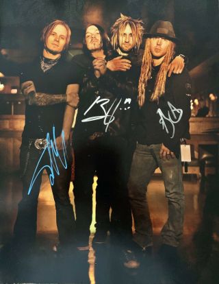 Shinedown Signed 11 X 14 Photo Brent Smith,  2 Guaranteed Authentic
