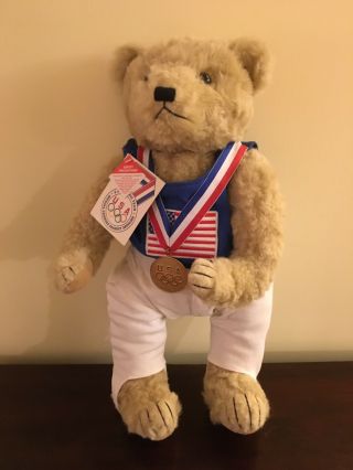Cooperstown U S Olympic Gymnastics Gold Peter Vidmar Teddy Bear